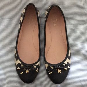 Kate Spade Chevron flats